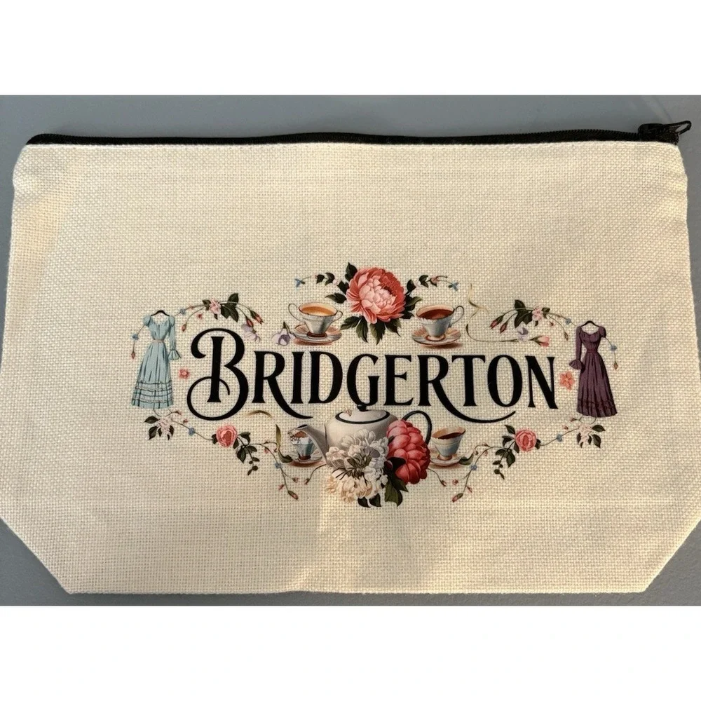 Bridgerton Cosmetic Bag Lady Wistledown design 10x6